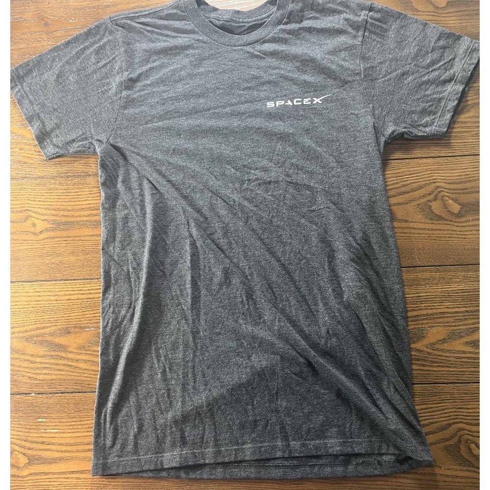 SpaceX x Falcon Heavy 2018 Inaugural Launch T Shirt Tee FH Back Hit Men's Size S